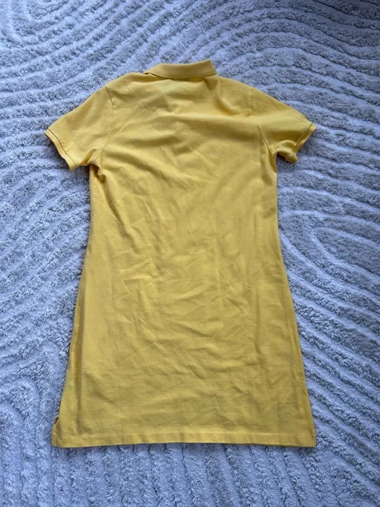 Vintage Ralph Lauren Sport Yellow Polo Dress with Blue Pony Logo - Picture 3 of 8